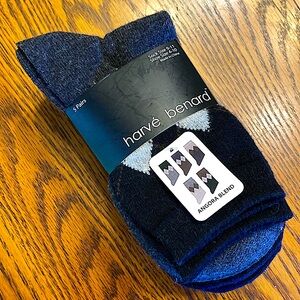 Harve Bernard 5pk Ladies Crew Socks Angora Mix Size 9-11